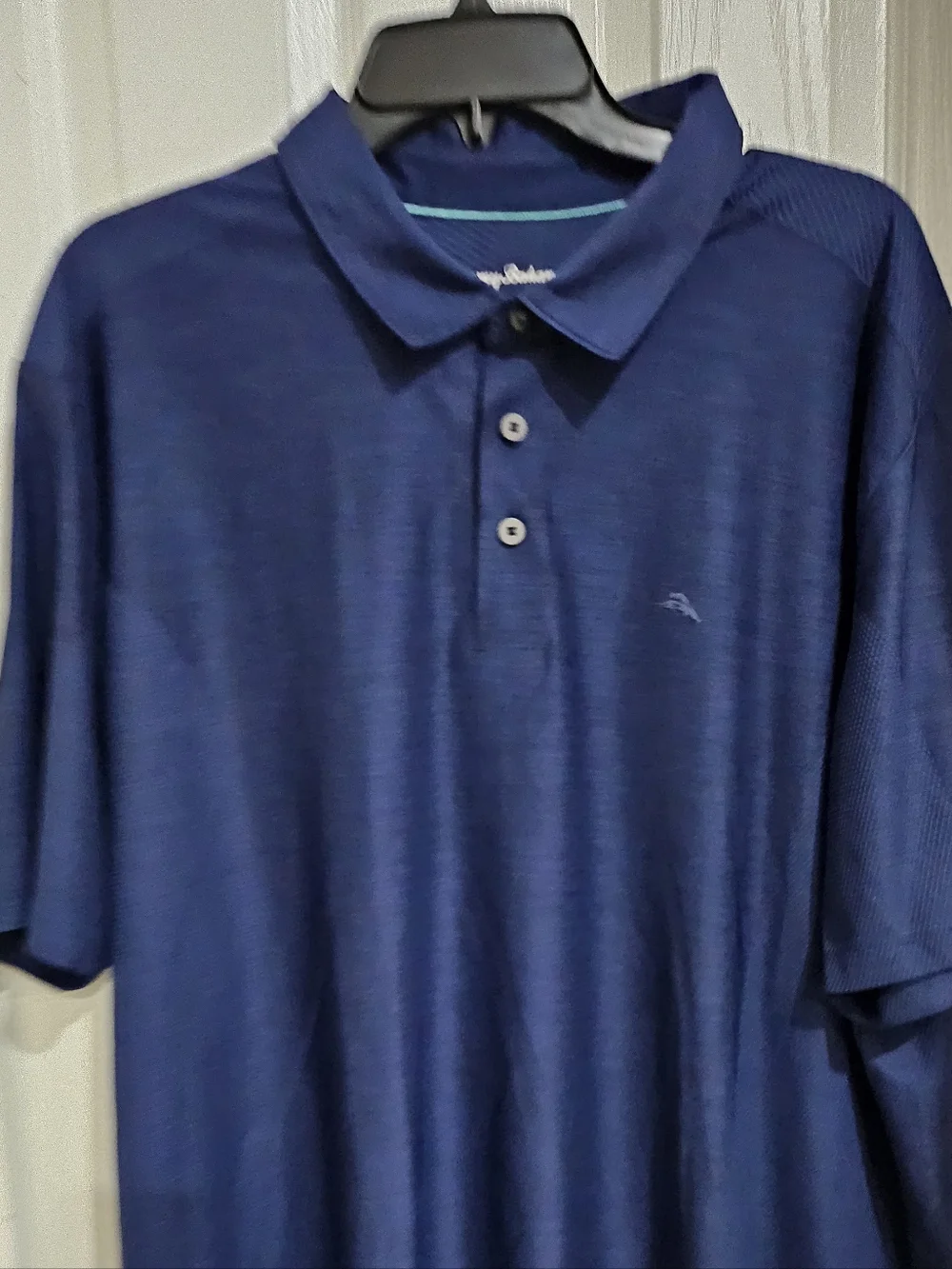 Tommy Bahama IslandZone Polo Shirt Men XXL Blue Performance Short Sleeve Golf.